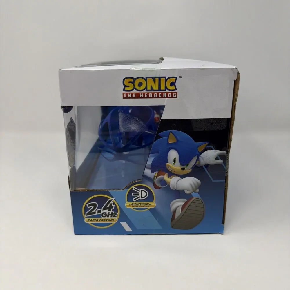 Sonic the Hedgehog RC Hoverbike Flying Toy 2.4Ghz Remote Control Gyro Lights NEW
